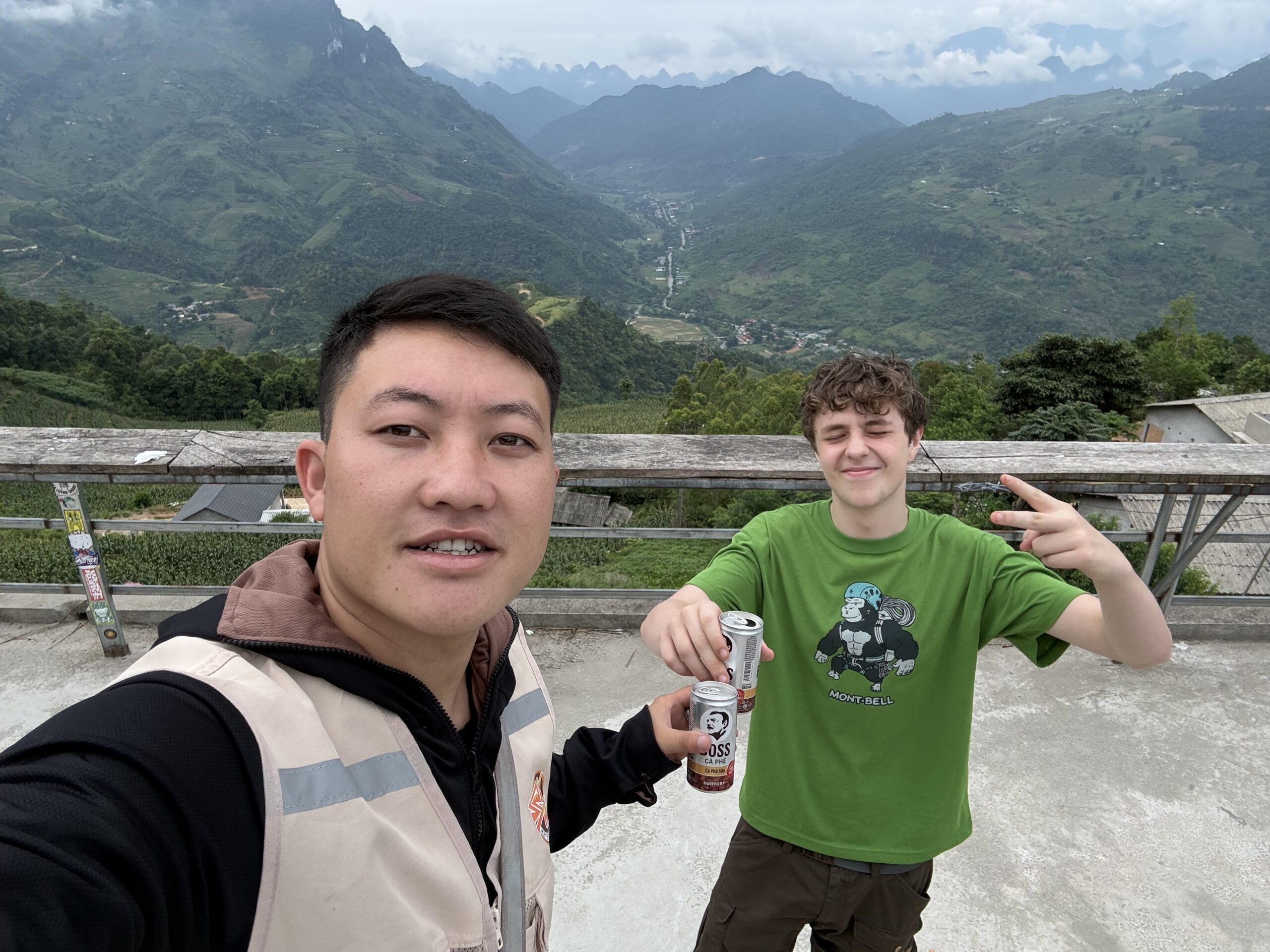 Travelers on a SkyPath Ha Giang tour