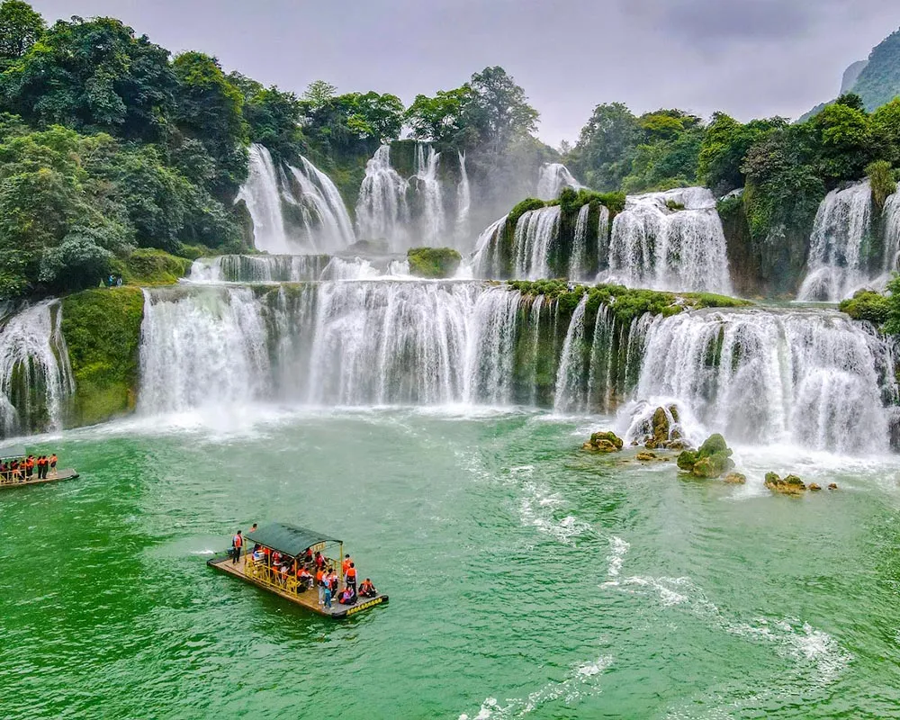 Ban Gioc Waterfall on the SkyPath tour route