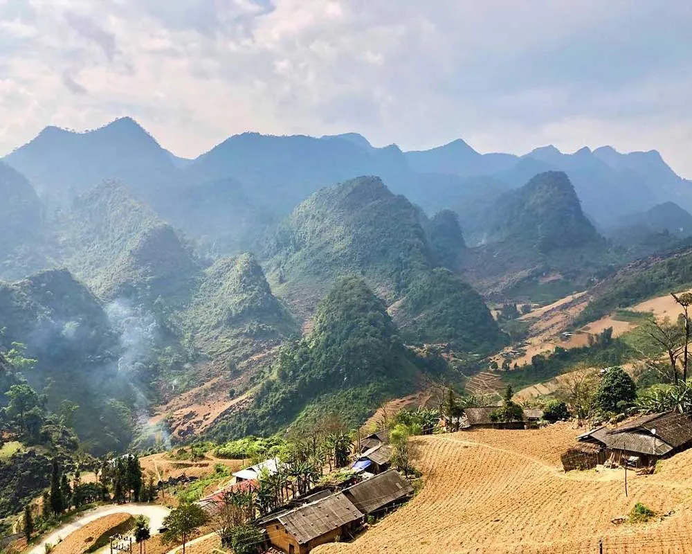 Historic buildings in Dong Van Old Quarter, Ha Giang