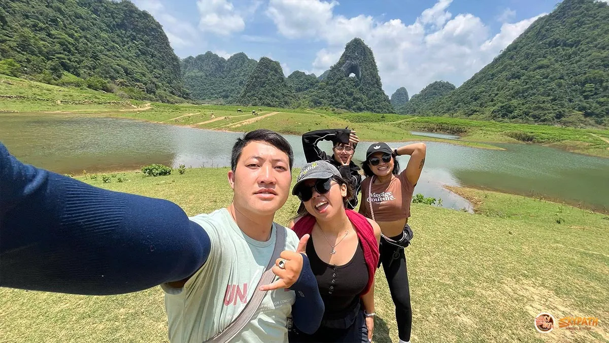 Scenic mountain views on the Ha Giang Cao Bang 5D4N tour