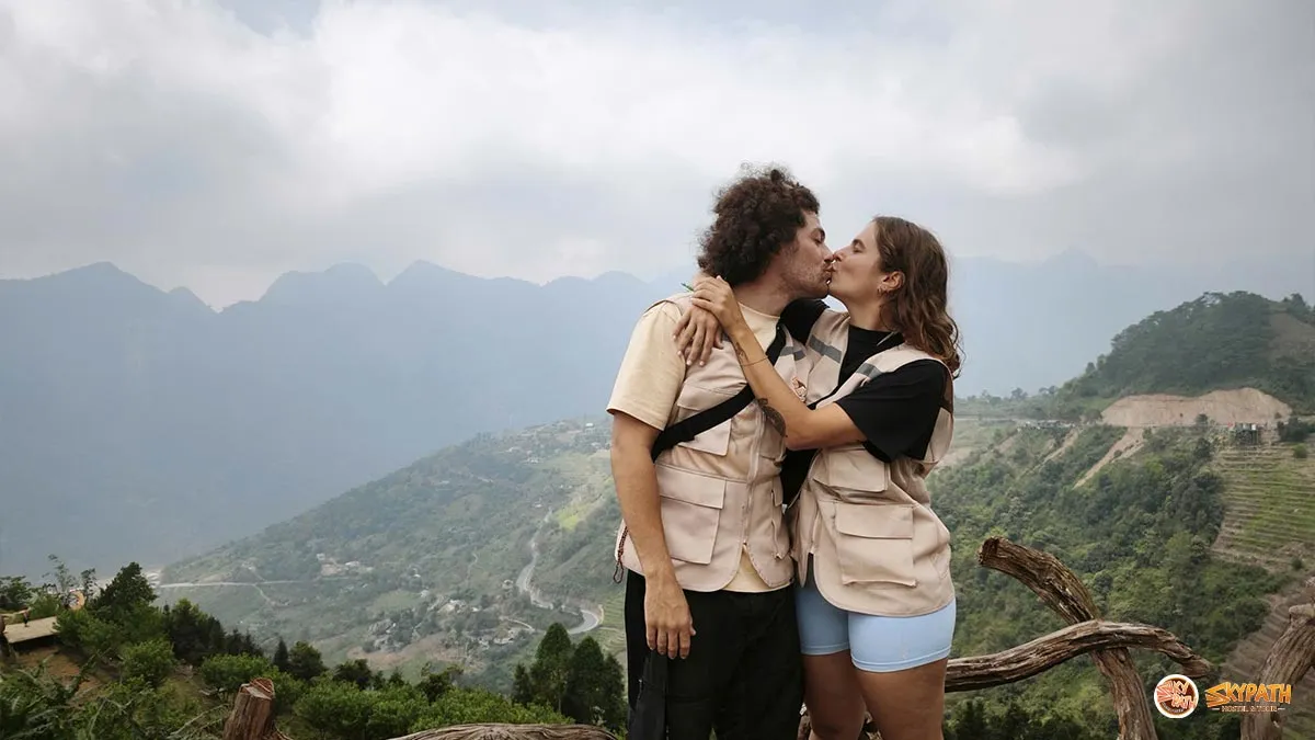 Scenic mountain views on the Ha Giang Loop 4D3N