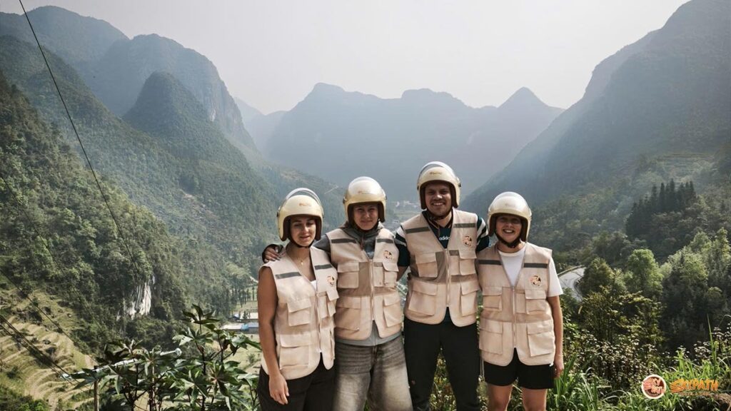 Motorbike ride through the mountains of Ha Giang