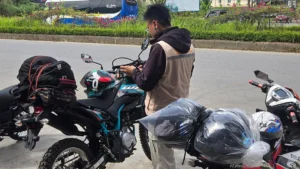 Travel gear prepared for a Ha Giang Loop journey - ha giang loop packing list