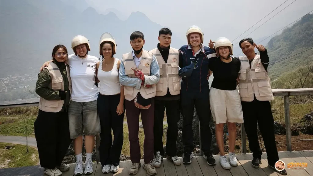Scenic mountain landscape along the Ha Giang Loop