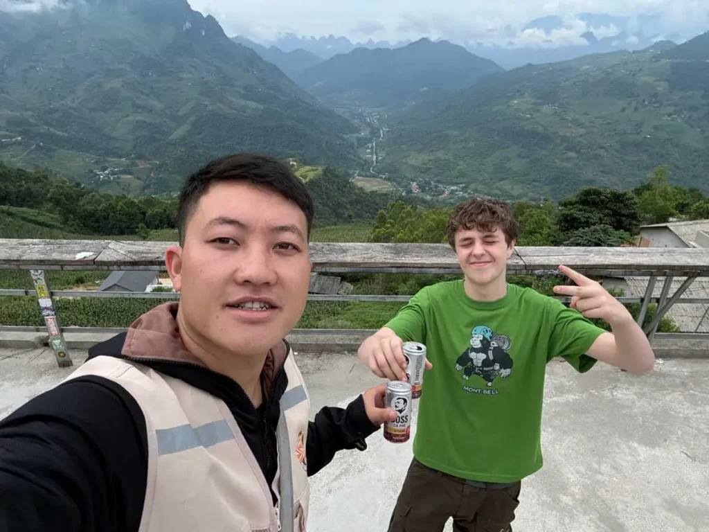 Happy travelers with SkyPath after completing the Ha Giang Loop tour