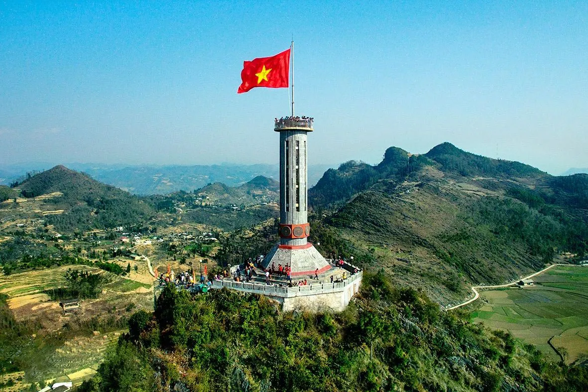Lung Cu Flag Tower in northern Ha Giang